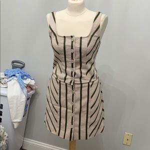 NWT Intermix striped green set top and skirt